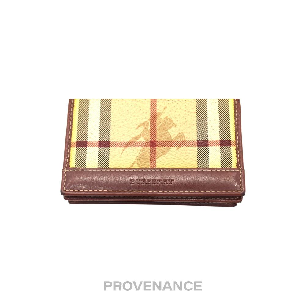 🔴 Burberry Pocket Organizer Wallet - Haymarket Check Brown - Picture 9 of 9